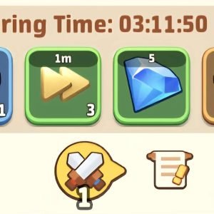 Mine vein battle : After gathering,and depending on the gathering time