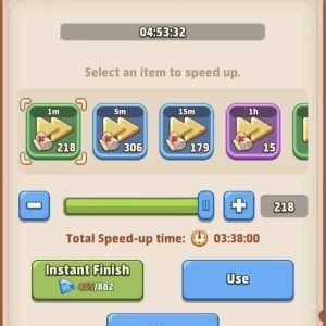 2- Consume Speed-up to finish the healing soldiers