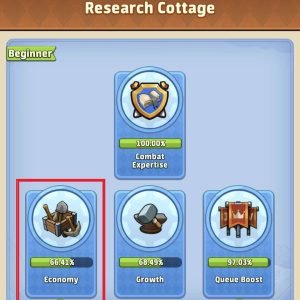 3- You can Increase your gathering speed on the Economy technology research