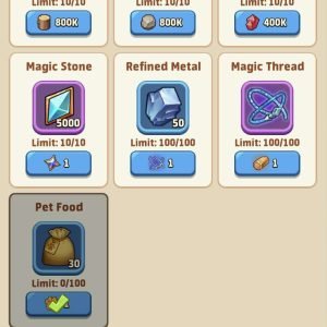 4- Trade Pet essences to buy Pet Food