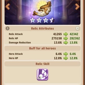5- Consume relic shards