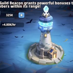Guild beacon : It boosts the light power for guild members, increase his power with Shining cristals