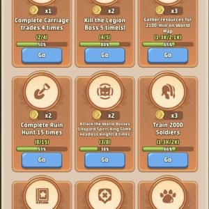 Weekly quests rewards